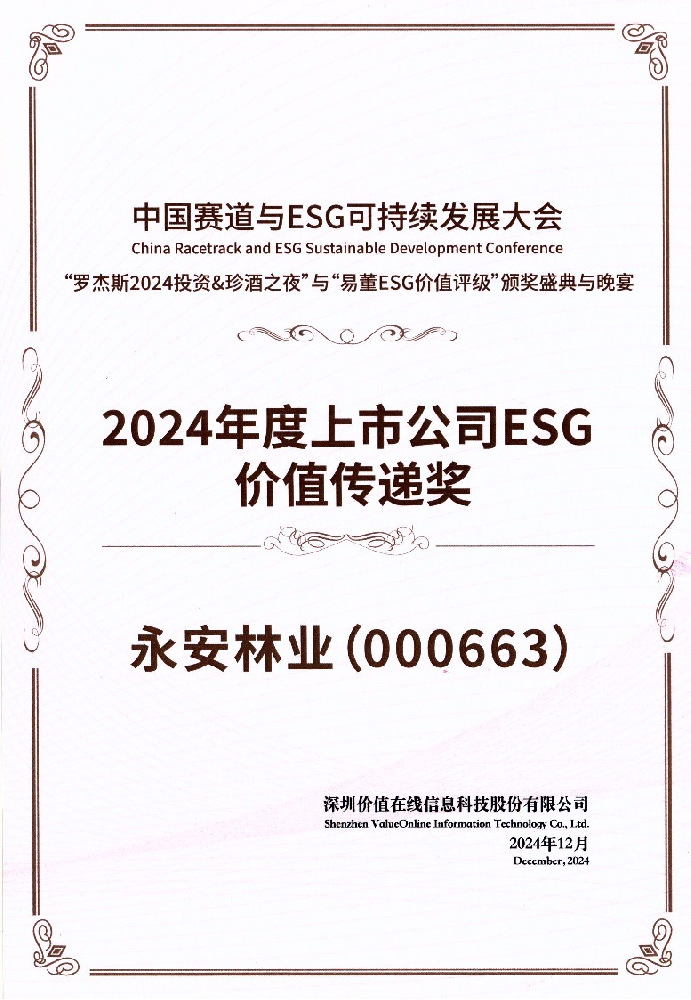 2024年度上市公司ESG价值传递奖